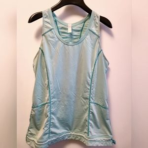 Lucy Activewear Race Day Ocean Blue Tank Top